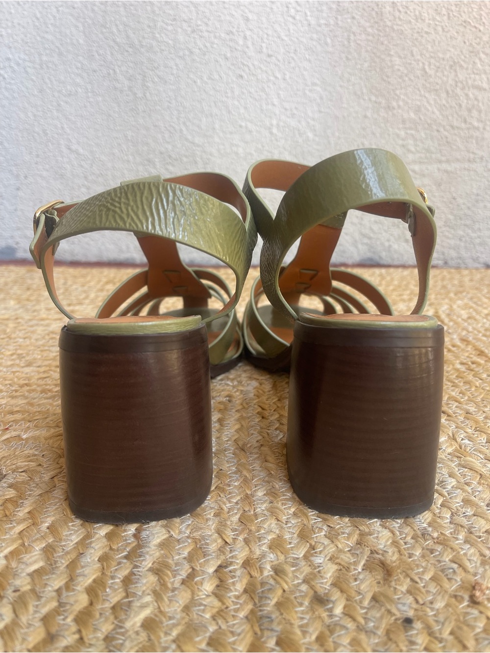 Sezane Florie Sandals Polished Pistachio - Size 9 - Picture 3 of 3